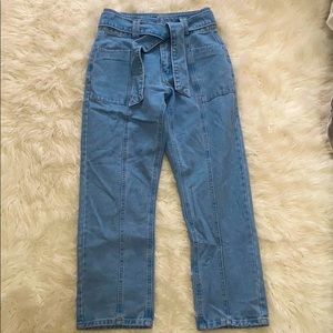 women’s denim high rise fitted mom jeans
